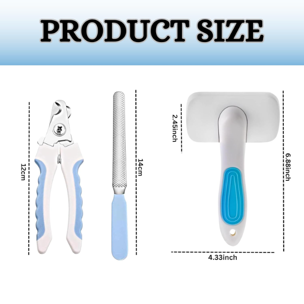 Foodie Puppies Professional Pet Nail Clipper Set – Large Size Trimmer & File with Safety Cover for Dogs, Cats, Puppies & Kittens - Image 2