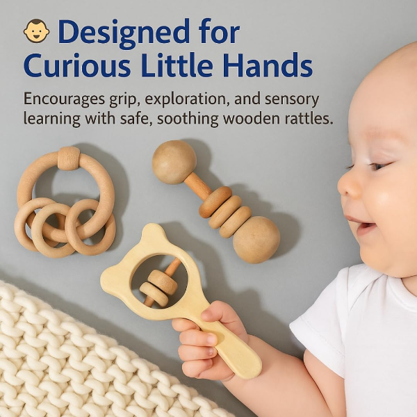 ToyTastic Montessori Pull String Baby Teether Toy – Elephant Design Sensory Toy for 6+ Months – Food-Grade Silicone Learning Toy for Infants – Motor Skills & Early Development Travel-Friendly Baby Toy - Image 2