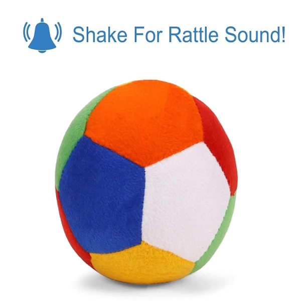 ToyTastic Soft Baby Ball Rattle Toy – 10 cm Sensory Sound Plush Toy for Infants & Toddlers – BPA-Free Educational Rattle Toy for Baby Boys & Girls – Perfect Birthday Gift for Newborns & Kids - Image 2