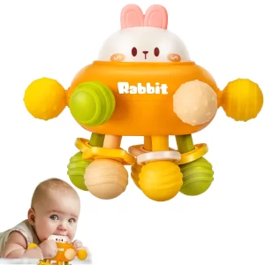 Montessori Sensory Baby Toys for 0-12 Months, Baby Teether & Teething Toy for Infants, Developmental Learning Toys for Newborns, Fine Motor Skills & Sensory Exploration Gift for Babies 0-3, 3-6, 6-12, 12-18 Months