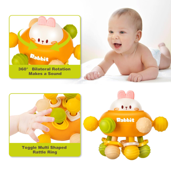 Montessori Sensory Baby Toys for 0-12 Months, Baby Teether & Teething Toy for Infants, Developmental Learning Toys for Newborns, Fine Motor Skills & Sensory Exploration Gift for Babies 0-3, 3-6, 6-12, 12-18 Months - Image 4