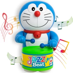 Beany PRV Fashion Wind-Up Drummer Toy – Cute Key-Operated Musical Dancing & Drumming Action Toy for Toddlers & Kids, Fun Birthday Gift & Party Return Gift (DORE Pack-01)