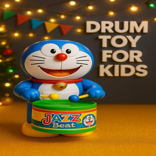 Beany PRV Fashion Wind-Up Drummer Toy – Cute Key-Operated Musical Dancing & Drumming Action Toy for Toddlers & Kids, Fun Birthday Gift & Party Return Gift (DORE Pack-01) - Image 3