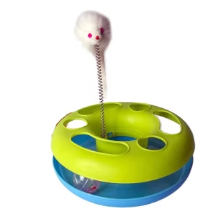 The Pets Company Interactive Cat Toy – Catch the Mouse & Ball for Cats & Kittens – Fun Training and Activity Play Toy