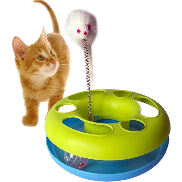 The Pets Company Interactive Cat Toy – Catch the Mouse & Ball for Cats & Kittens – Fun Training and Activity Play Toy - Image 2