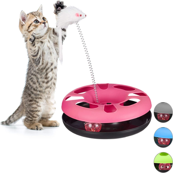 The Pets Company Interactive Cat Toy – Catch the Mouse & Ball for Cats & Kittens – Fun Training and Activity Play Toy - Image 3