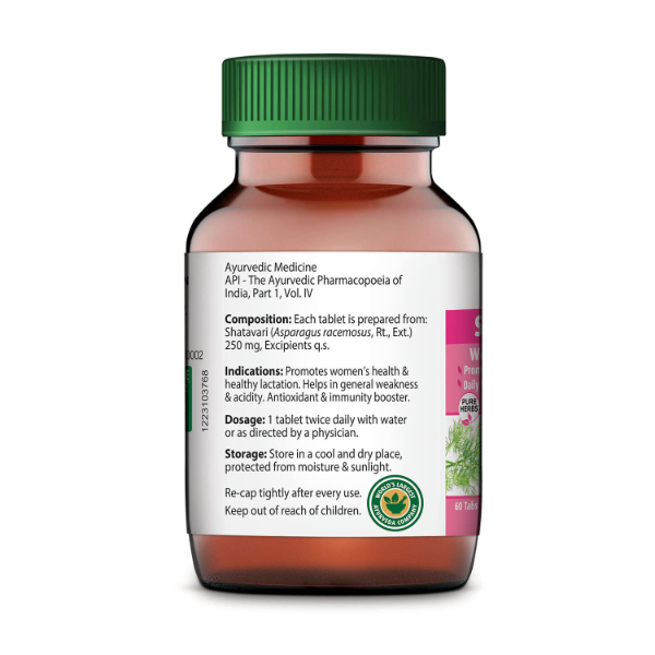 Dabur Shatavari Tablets for Women – 60 Tablets | Hormonal Balance & Women’s Wellness Supplement for Reproductive Health & Vitality (Pack of-2) - Image 2