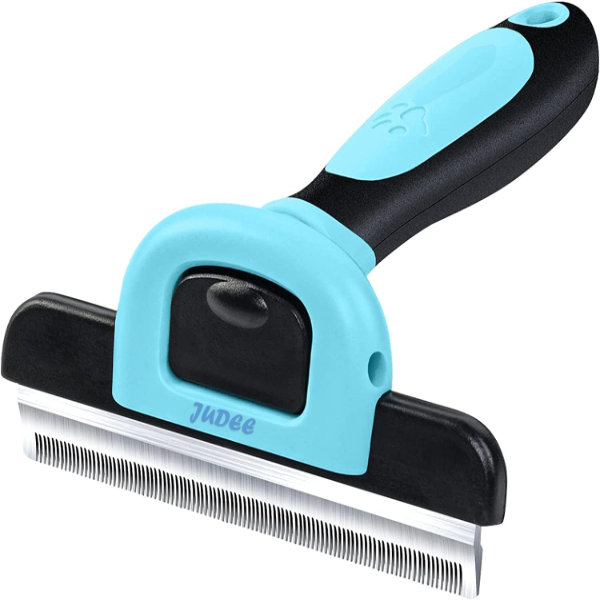 SILENCIO Pet Grooming De-Shedding Brush – Gentle Hair Removal Comb for Dogs, Cats & Rabbits, Suitable for Short, Medium & Long Hair Breeds (Medium)