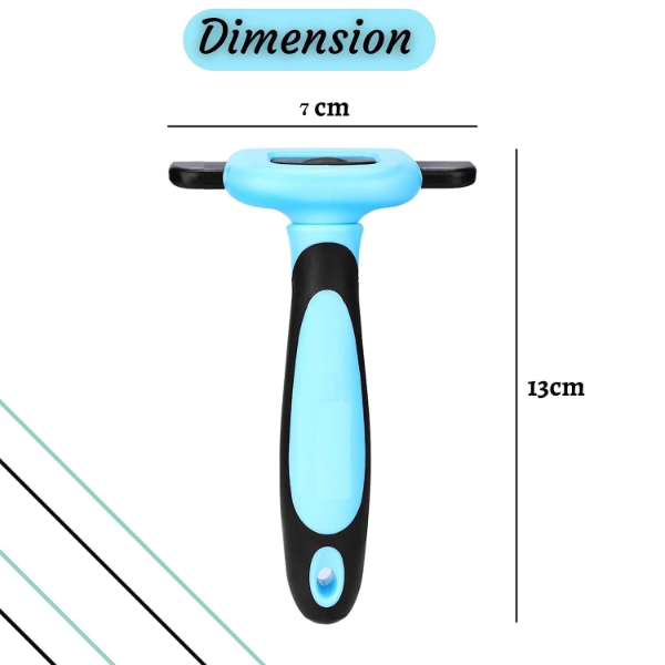 SILENCIO Pet Grooming De-Shedding Brush – Gentle Hair Removal Comb for Dogs, Cats & Rabbits, Suitable for Short, Medium & Long Hair Breeds (Medium) - Image 2