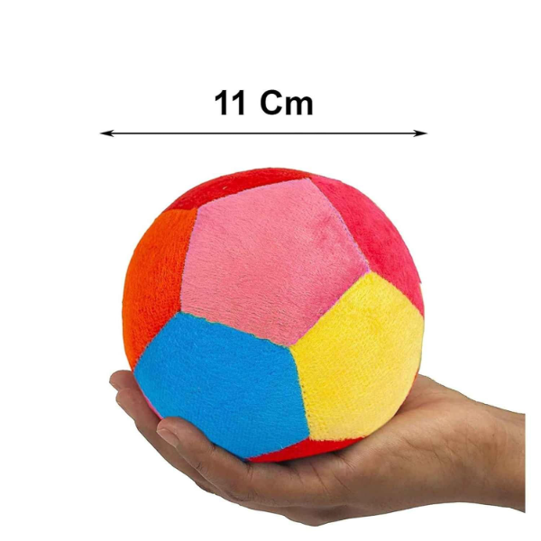 DearJoy Soft Baby Rattle Ball Toy – Multicolor Sensory Activity Ball for Infants & Toddlers, Lightweight Grasping Toy with Rattle Sound, Early Development Educational Toy for Babies, Safe & Engaging Play - Image 3