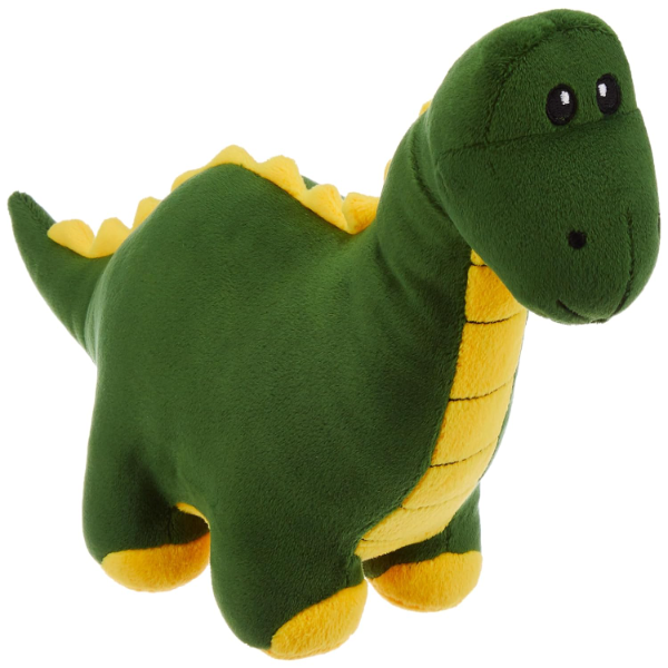 Cute Dinosaur Plush Toy for Kids – Super Soft Stuffed Animal for Boys & Girls, 34 cm Green & Yellow Cuddly Dino Doll, Safe and Huggable Toddler Toy