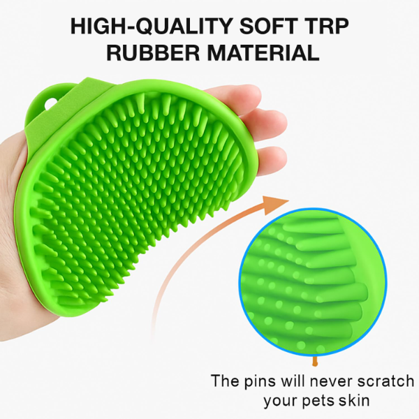 2-in-1 Portable Dog & Cat Paw Cleaner & Grooming Kit – Soft Silicone Paw Washer Cup with Grooming Glove Brush for Mud Removal, Bathing & Daily Pet Care | Safe & Gentle Cleaning Tools - Image 3