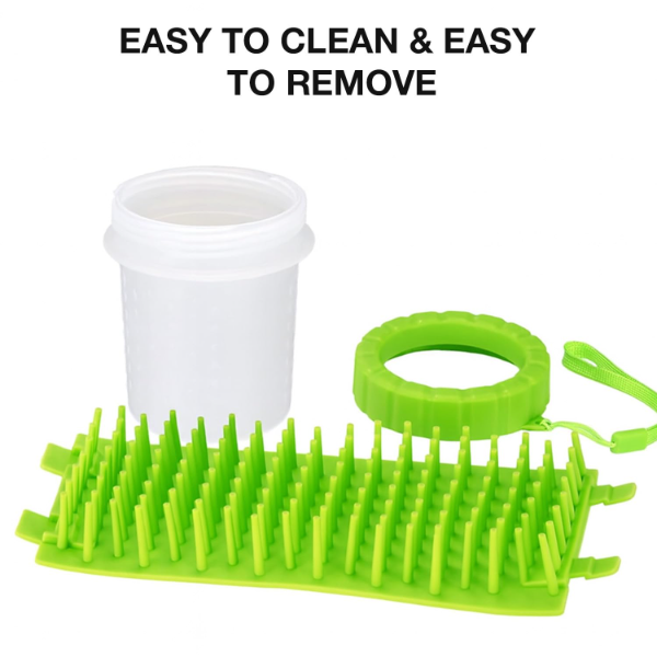 2-in-1 Portable Dog & Cat Paw Cleaner & Grooming Kit – Soft Silicone Paw Washer Cup with Grooming Glove Brush for Mud Removal, Bathing & Daily Pet Care | Safe & Gentle Cleaning Tools - Image 4