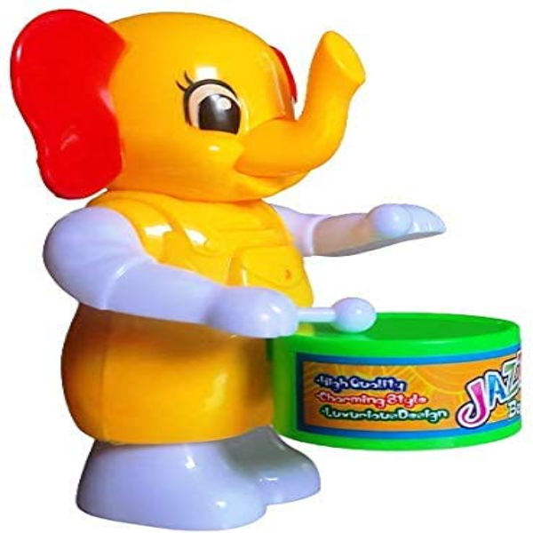 Funny Wind-Up Elephant Dancing & Drumming Toy for Kids – Key-Operated Musical Action Toy (Pack of 1) | Cute Battery-Free Interactive Elephant Toy for Toddlers & Babies - Image 4