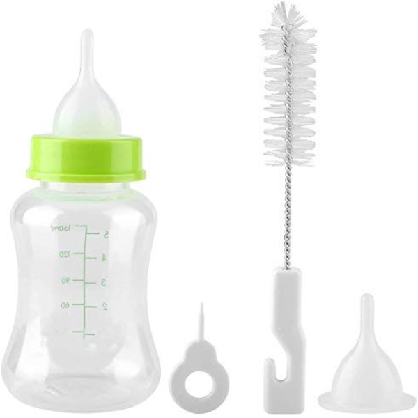 Woofy Pet Nursing & Milk Feeding Bottle Set – For Puppies, Kittens, Cats, Dogs & Rabbits | Portable & Safe Pet Feeding Kit (Color May Vary)"