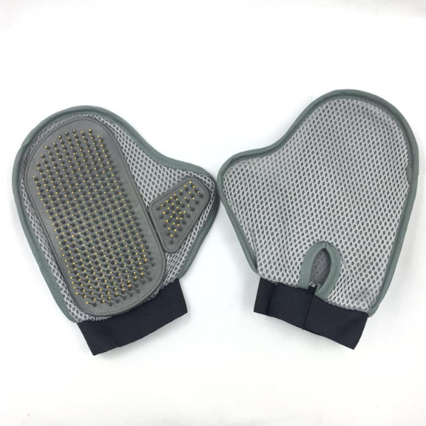 GREWLA Pet Grooming Glove – Deshedding Hair Remover Mitt with Five Finger Design for Dogs, Cats, Rabbits & Horses (Long & Short Fur) - Image 3
