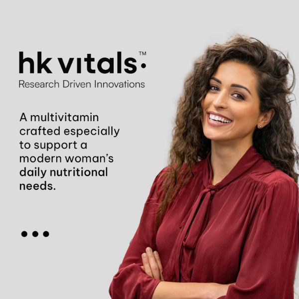 HK Vitals Multivitamin for Women | Daily Women's Multivitamin with Zinc, Vitamin C, Vitamin D, Multiminerals & Ginseng Extract | Supports Energy, Immunity & Overall Wellness | 60 Tablets
(Pack of -2) - Image 4