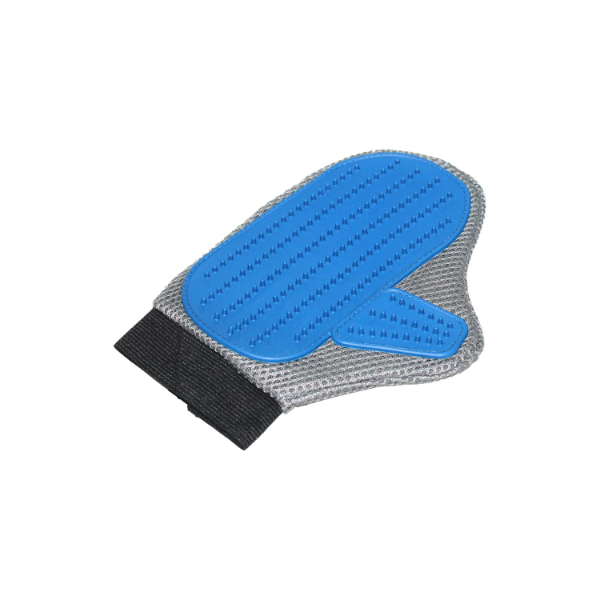Emily Pets Pet Grooming Gloves for Dogs, Cats & Horses – Gentle Deshedding & Bath Massage Mitt for Long & Short Hair (Blue) - Image 2