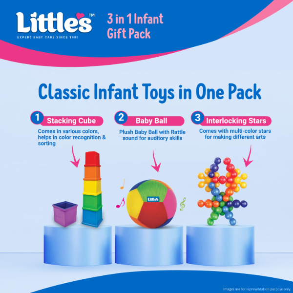 3-in-1 Baby Toy Gift Set for 1+ Year Olds – Stacking Cubes, Plush Ball & Interlocking Stars, Educational Sensory Learning Toys with Shapes & Colors for Toddlers & Kids - Image 3