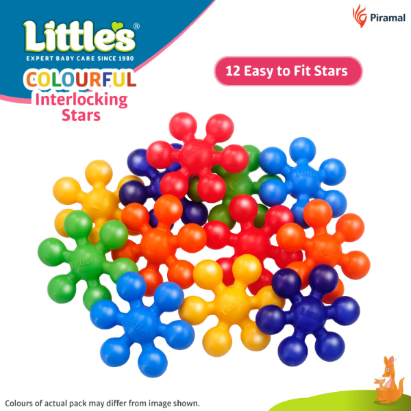 Little’s Colorful Interlocking Star Activity Toy Set for Toddlers – Educational Learning & Sorting Toys for Kids 1+ Years, Multi-Color Baby Toy for Fine Motor Skills, Hand-Eye Coordination & Early Development - Image 2