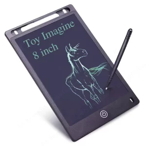 Toy Imagine LCD Writing Tablet for Kids 8.5 Inch – Reusable Drawing & Doodle Board for Ages 2–10, Educational Screen-Free Learning Toy for Boys & Girls, Travel-Friendly Sketch Pad