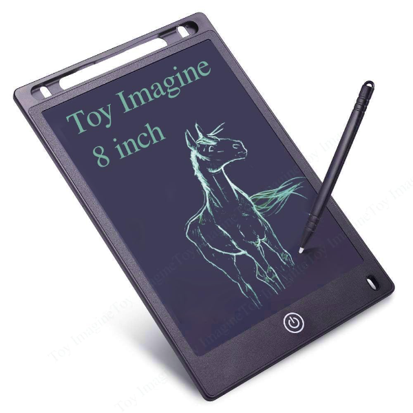 Toy Imagine LCD Writing Tablet for Kids 8.5 Inch – Reusable Drawing & Doodle Board for Ages 2–10, Educational Screen-Free Learning Toy for Boys & Girls, Travel-Friendly Sketch Pad