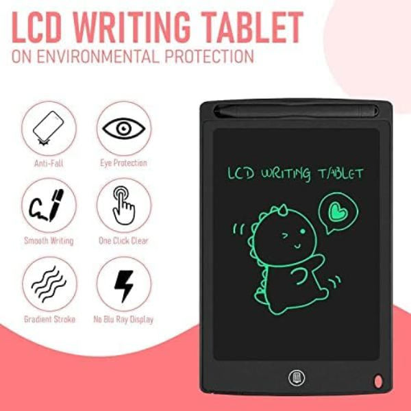 Toy Imagine LCD Writing Tablet for Kids 8.5 Inch – Reusable Drawing & Doodle Board for Ages 2–10, Educational Screen-Free Learning Toy for Boys & Girls, Travel-Friendly Sketch Pad - Image 4