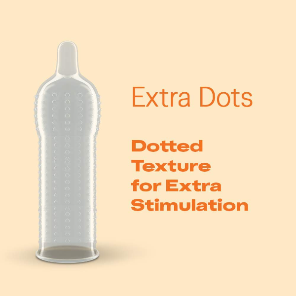 Durex Extra Dotted Condoms for Men (10 Count, Pack of 7) – Ribbed & Textured for Enhanced Stimulation - Image 3
