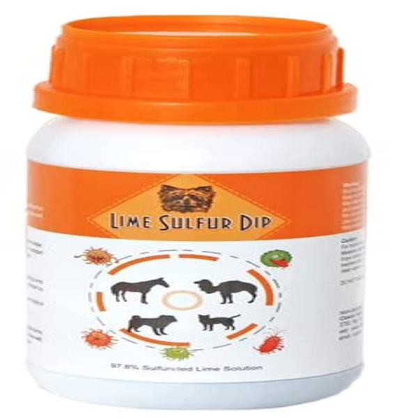 Veterinary Lime Sulfur Dip for Pets & Horses – Fast Relief for Mange, Ringworm, Fleas & Dry Skin – 8oz