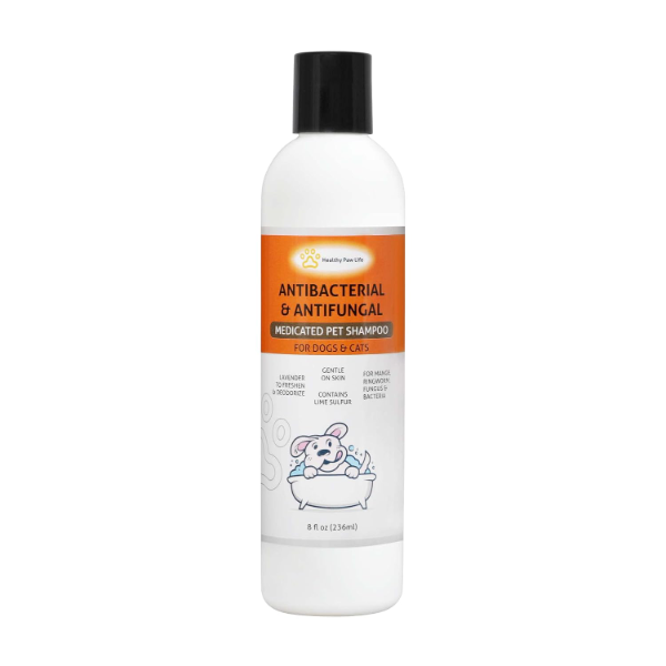 Healthy Paw Life Lime Sulfur Pet Shampoo 236ml – Veterinary-Grade Skin Care Solution for Itchy & Dry Skin | Safe for Dogs, Cats, Puppies, Kittens & Horses | Soothing Medicated Pet Wash