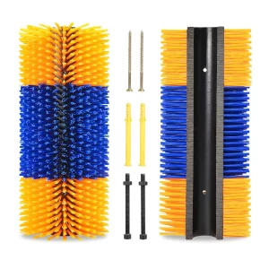 Heavy-Duty Livestock Scratch Brush for Cows, Buffaloes & Horses | Durable Grooming & Massage Bristle Brush for Cattle and Farm Animals | Coat Cleaning & Scratching Tool