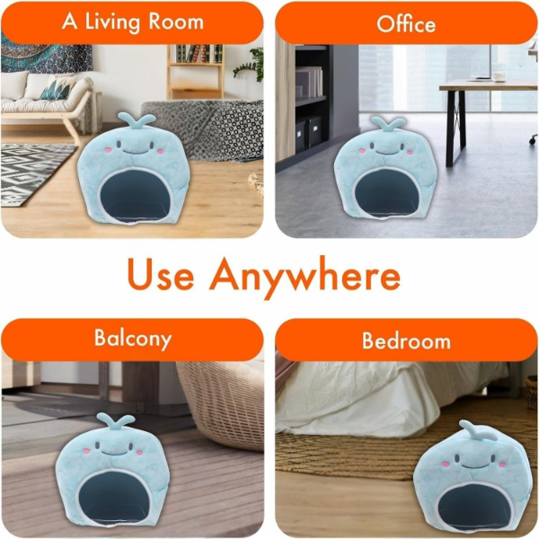Lulala Plush Tent Pet Bed for Cats & Small Animals – Soft Indoor Cave for Cats, Rabbits & Small Dogs | Washable 100% Polyester Cozy Hideaway (58 x 30 x 28 cm) - Image 3