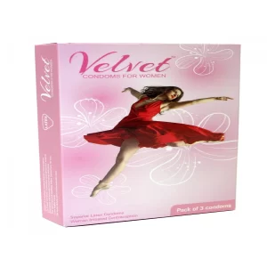 Moods Velvet Female Condoms (9 Pieces) – Internal Condoms for Women with Safe & Comfortable Protection (Pack of -5)