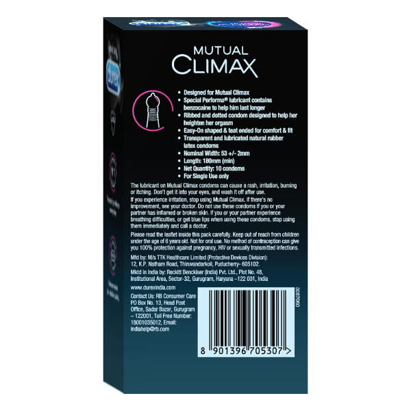Durex Mutual Climax Condoms (10 Count x 3 Packs) – Dotted Condoms for Shared Pleasure Experience - Image 2