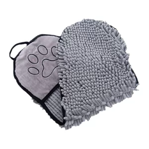 Microfiber Pet Bath Towel for Dogs & Cats | Ultra Soft, Super Absorbent & Quick Drying Towel with Hand Pockets | Ideal for Bath, Rain, Travel & Beach Use for Medium & Large Pets