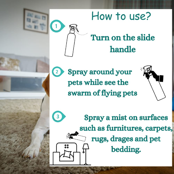 VetSafe Pet Flea, Tick & Mosquito Repellent Spray – 200ml Natural Protection for Dogs & Cats | Safe, Easy-to-Use Pest Control for Healthy Pets - Image 4