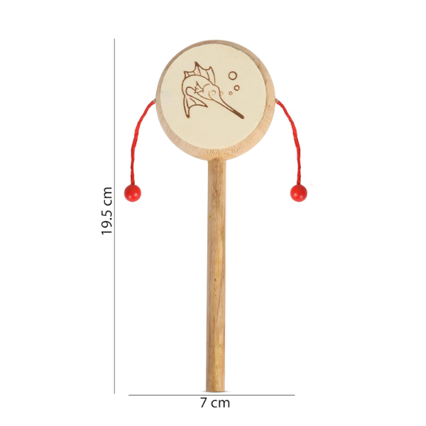 Wooden Baby Rattle & Teether Toy Set of 3 – Natural Handcrafted Sensory Toys for Newborns, Non-Toxic Musical Learning Toys for Infants 0–24 Months, Baby Development Gift Set - Image 3