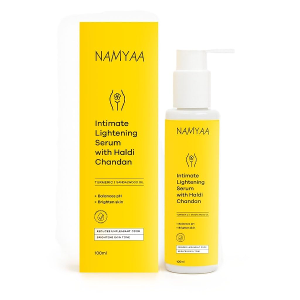 Namyaa Advanced Haldi Chandan Intimate Serum for Intimate Areas | Skin Brightening & Even Tone Care | Natural Turmeric & Sandalwood Formula | 100g
(Pack of -2)