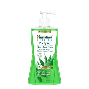 Himalaya Purifying Neem Face Wash - Acne & Pimple Control Daily Cleanser for Men and Women | Clinically Proven Formula with 5 Parts of Neem | Gentle Deep Cleansing Face Wash, 400 ml (Pack of -2)