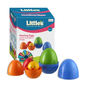 Piramal Little’s Nesting Eggs Activity Toy Set (4 Pieces) – Multicolor Infant & Preschool Learning Toy, Montessori Early Development Toy for Motor Skills, Hand-Eye Coordination & Reasoning Skills