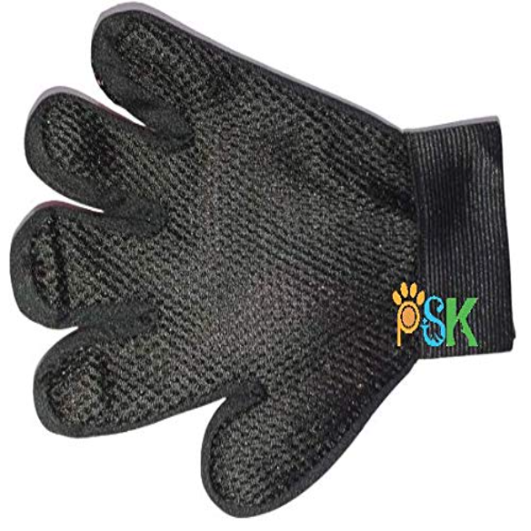 PSK PET MART Grooming Glove & Pet Hair Remover Mitt | Deshedding, Bathing & Massage Brush for Dogs, Cats, Horses, Rabbits & Small Animals | Pink Pet Grooming Glove - Image 4