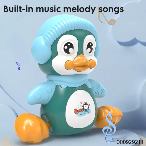 Jack Royal Musical Penguin Crawling Toy for Babies – Interactive Waving & Dancing Baby Toy with LED Lights, Sound Effects & Crawling Movement Learning Toy for Boys & Girls - Image 3