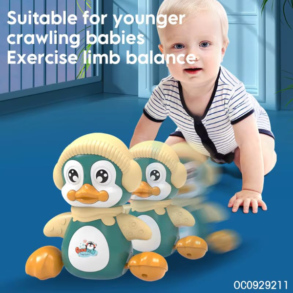 Jack Royal Musical Penguin Crawling Toy for Babies – Interactive Waving & Dancing Baby Toy with LED Lights, Sound Effects & Crawling Movement Learning Toy for Boys & Girls - Image 4