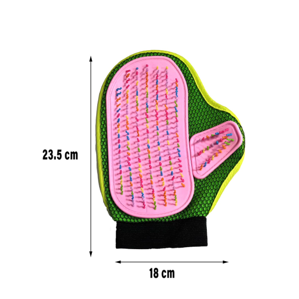 Emily Pets Grooming Gloves for Dogs & Cats – Pet Hair Remover & Deshedding Massage Mitt for Bathing and Daily Grooming (Pink) - Image 2