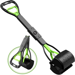 24-Inch Folding Dog Poop Scooper for Large Pets – Easy Pet Waste Picker & Potty Cleaner | Durable & Lightweight