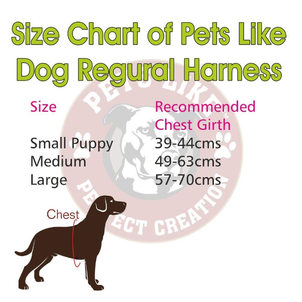 Pets Like Brown V-Shaped Dog Harness – Durable Spun Polyester Regular Harness for Large Dogs (Comfort Fit) - Image 3