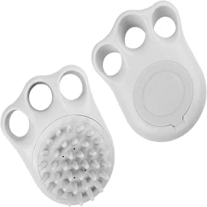 Foodie Puppies Pet Bath Brush with Shampoo Dispenser | Soft Silicone Grooming & Shedding Brush for Dogs, Cats & Rabbits