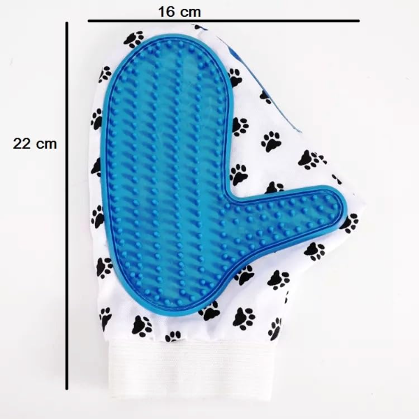 Pet Hair Remover Grooming Glove – Deshedding & Massage Brush for Dogs, Cats, Horses, Rabbits & More (Blue, Red, Green, Medium) - Image 3