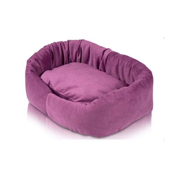 Reversible Ultra-Soft Velvet Pet Bed – Luxury Sofa-Style Bed for Dogs, Cats, Puppies & Rabbits | Cozy Plush Cushion, 91 x 91 x 20 cm