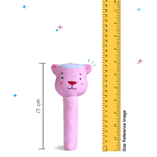 Tiny Tails Sheep Baby Rattle Toy – Soft Plush Animal Sensory Toy for Newborns & Infants, Easy-Grip Handheld Rattle for Motor Skill Development, Safe Squeeze Toy for Boys & Girls, Perfect Baby Shower Gift - Image 4